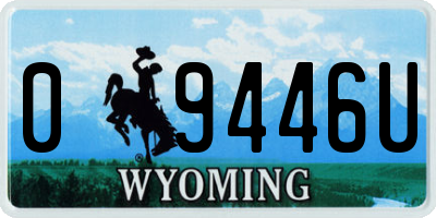 WY license plate 09446U