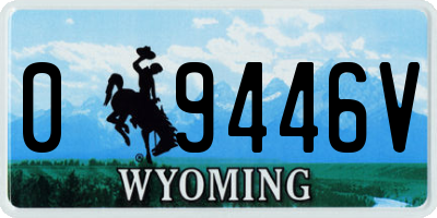 WY license plate 09446V