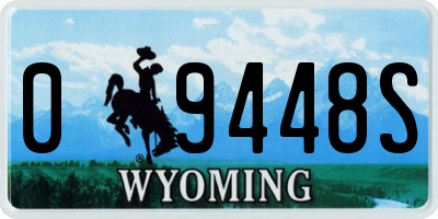 WY license plate 09448S