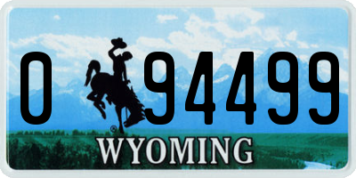 WY license plate 094499