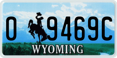 WY license plate 09469C