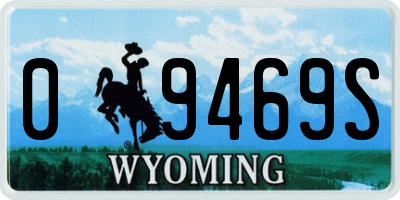 WY license plate 09469S