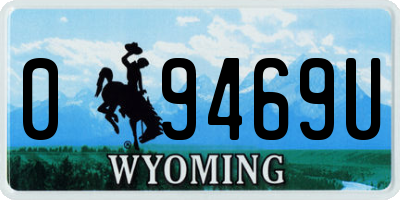 WY license plate 09469U