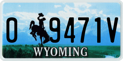 WY license plate 09471V