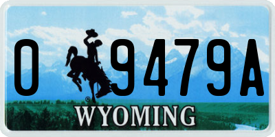 WY license plate 09479A