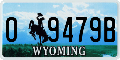 WY license plate 09479B
