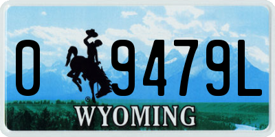WY license plate 09479L