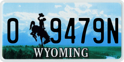 WY license plate 09479N