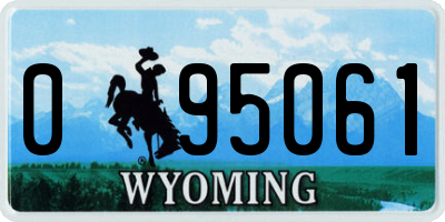 WY license plate 095061