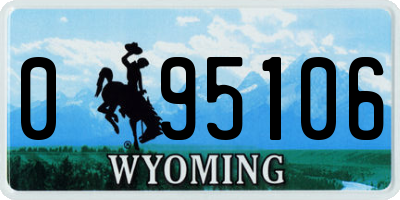 WY license plate 095106