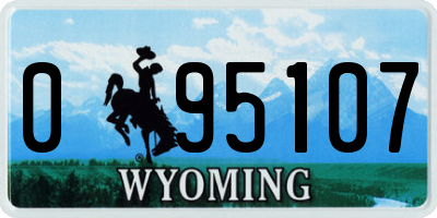 WY license plate 095107