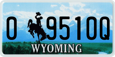 WY license plate 09510Q