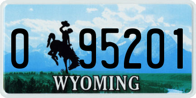 WY license plate 095201