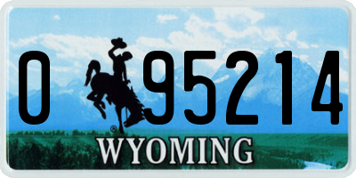 WY license plate 095214