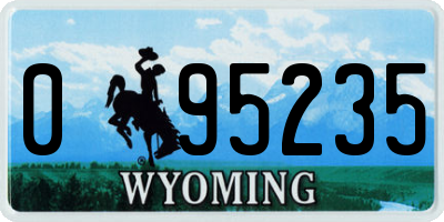 WY license plate 095235