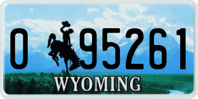 WY license plate 095261