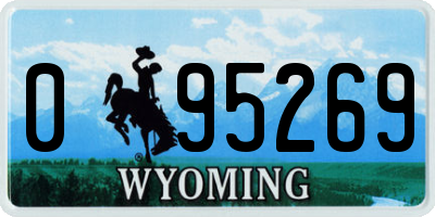 WY license plate 095269