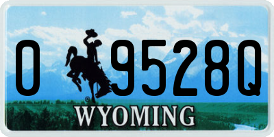 WY license plate 09528Q