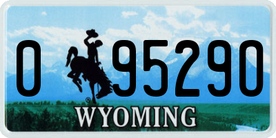 WY license plate 09529O