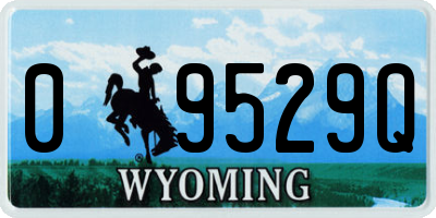 WY license plate 09529Q