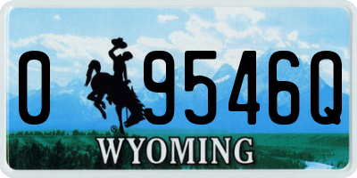 WY license plate 09546Q