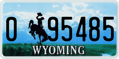 WY license plate 095485
