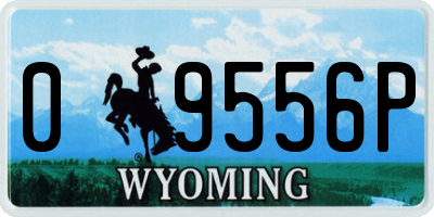 WY license plate 09556P