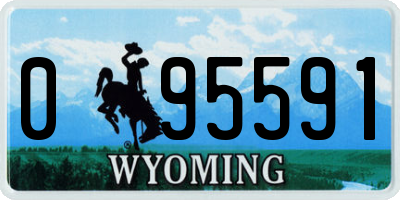 WY license plate 095591