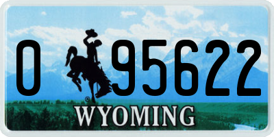 WY license plate 095622