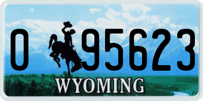 WY license plate 095623