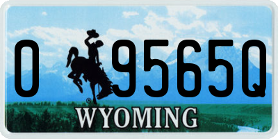 WY license plate 09565Q