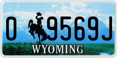 WY license plate 09569J