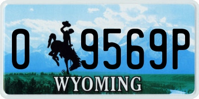 WY license plate 09569P