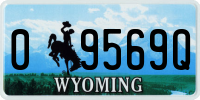 WY license plate 09569Q