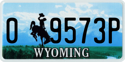 WY license plate 09573P