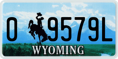WY license plate 09579L