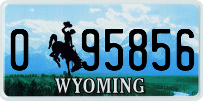 WY license plate 095856