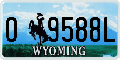 WY license plate 09588L