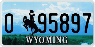 WY license plate 095897