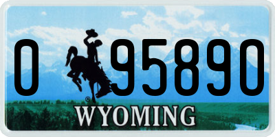 WY license plate 09589O