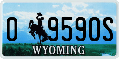 WY license plate 09590S
