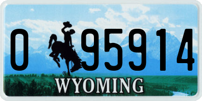 WY license plate 095914