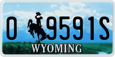 WY license plate 09591S