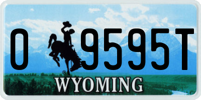 WY license plate 09595T