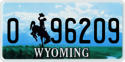 WY license plate 096209