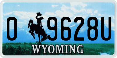 WY license plate 09628U