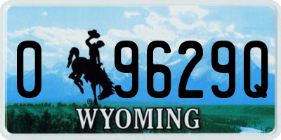 WY license plate 09629Q