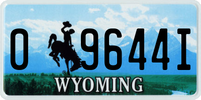 WY license plate 09644I