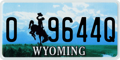 WY license plate 09644Q