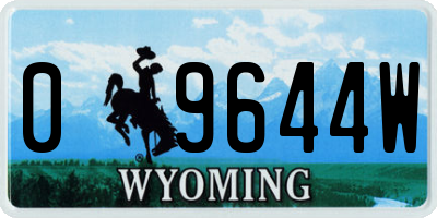 WY license plate 09644W